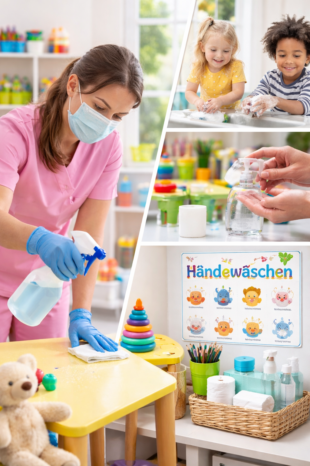 Hygienebeauftragte in Kindergemeinschafteseinrichtungen sind wichtig.