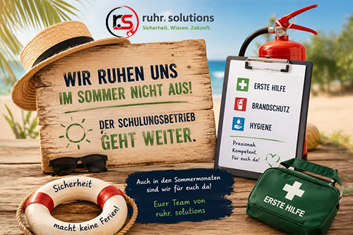 Wir sind für sie da. Auch in der Sommerpause.
